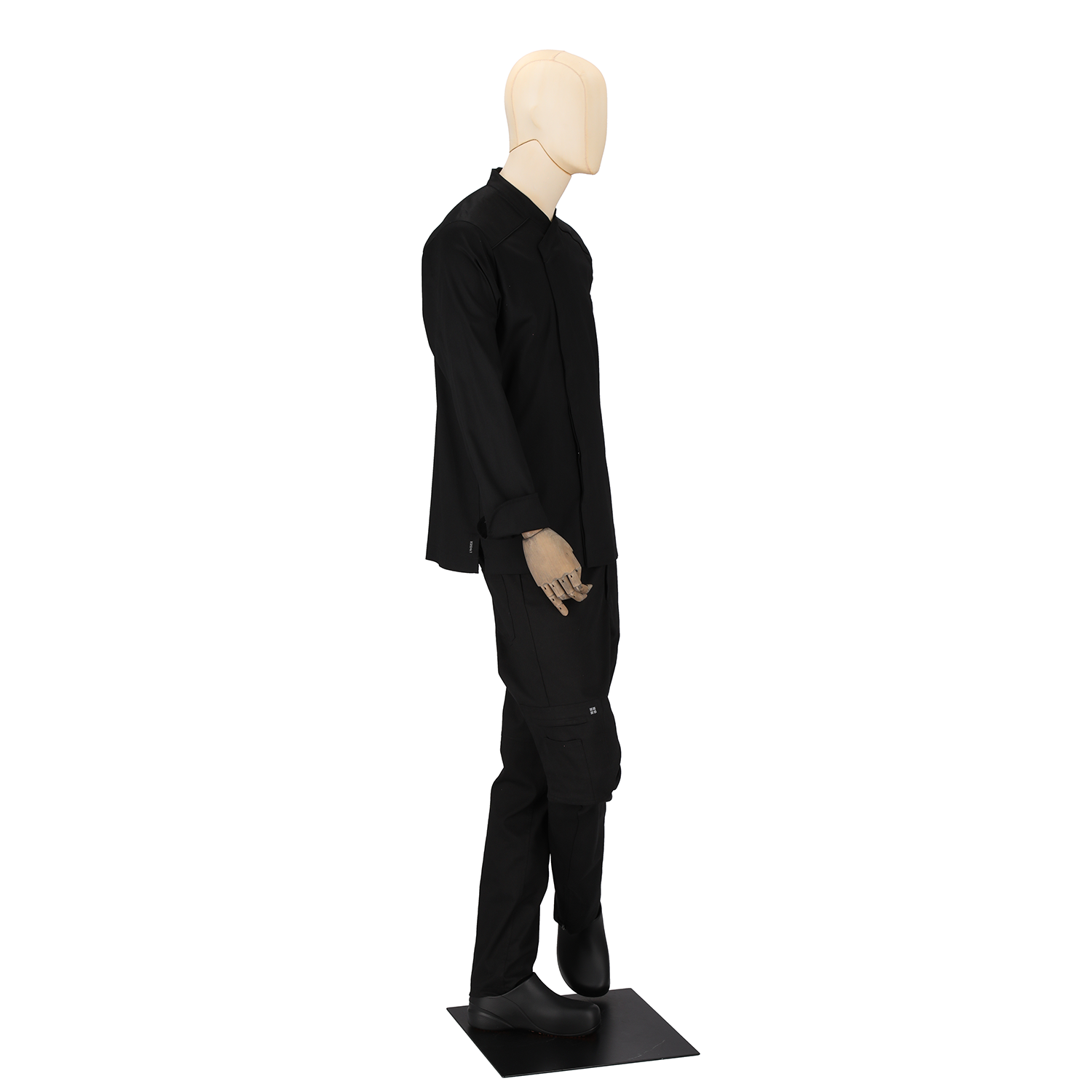 Men's Dimitri Long Sleeve Chef Coat Black