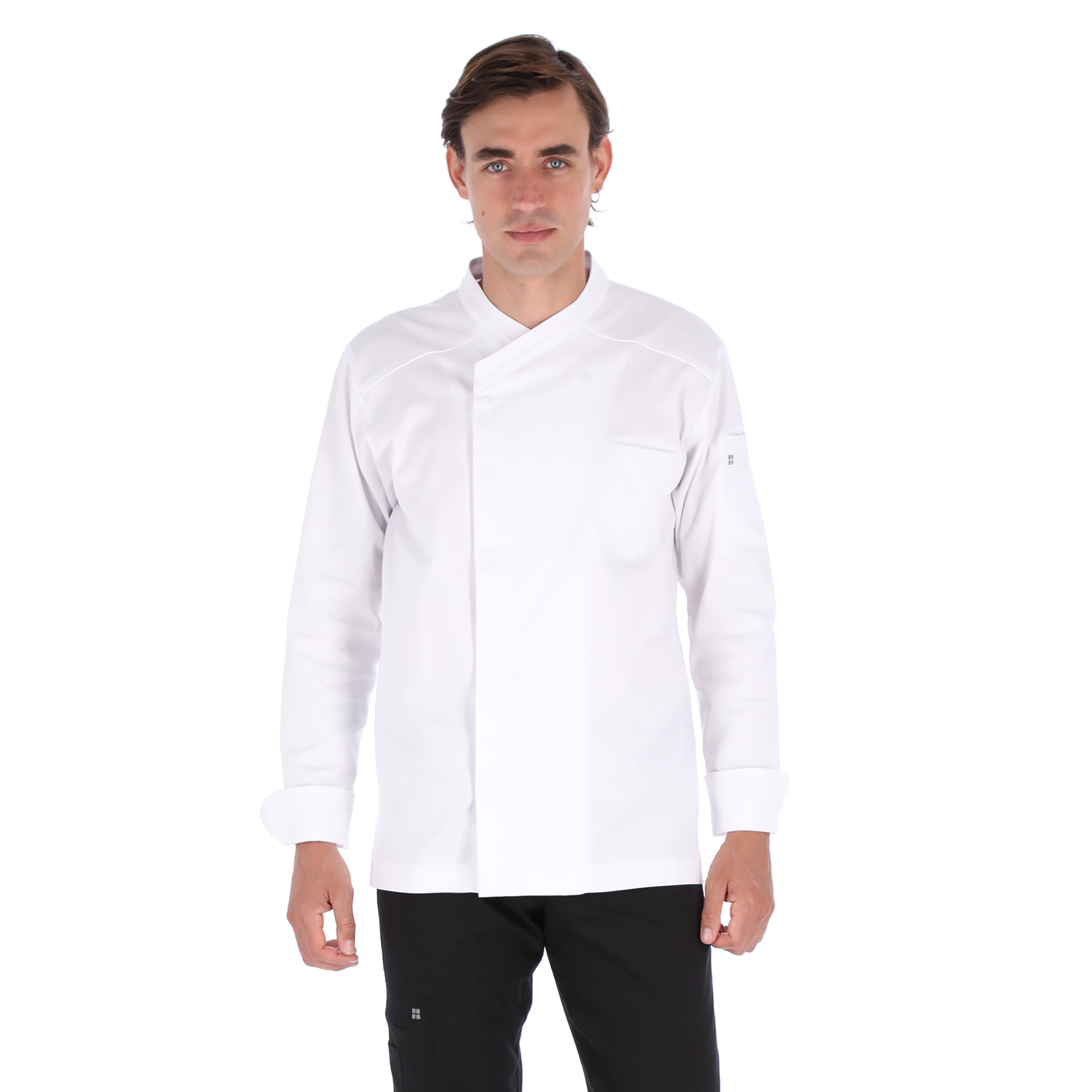 Dimitri - Long Sleeve Chef Coat - Crossover Professional Culinary Jacket for Chefs