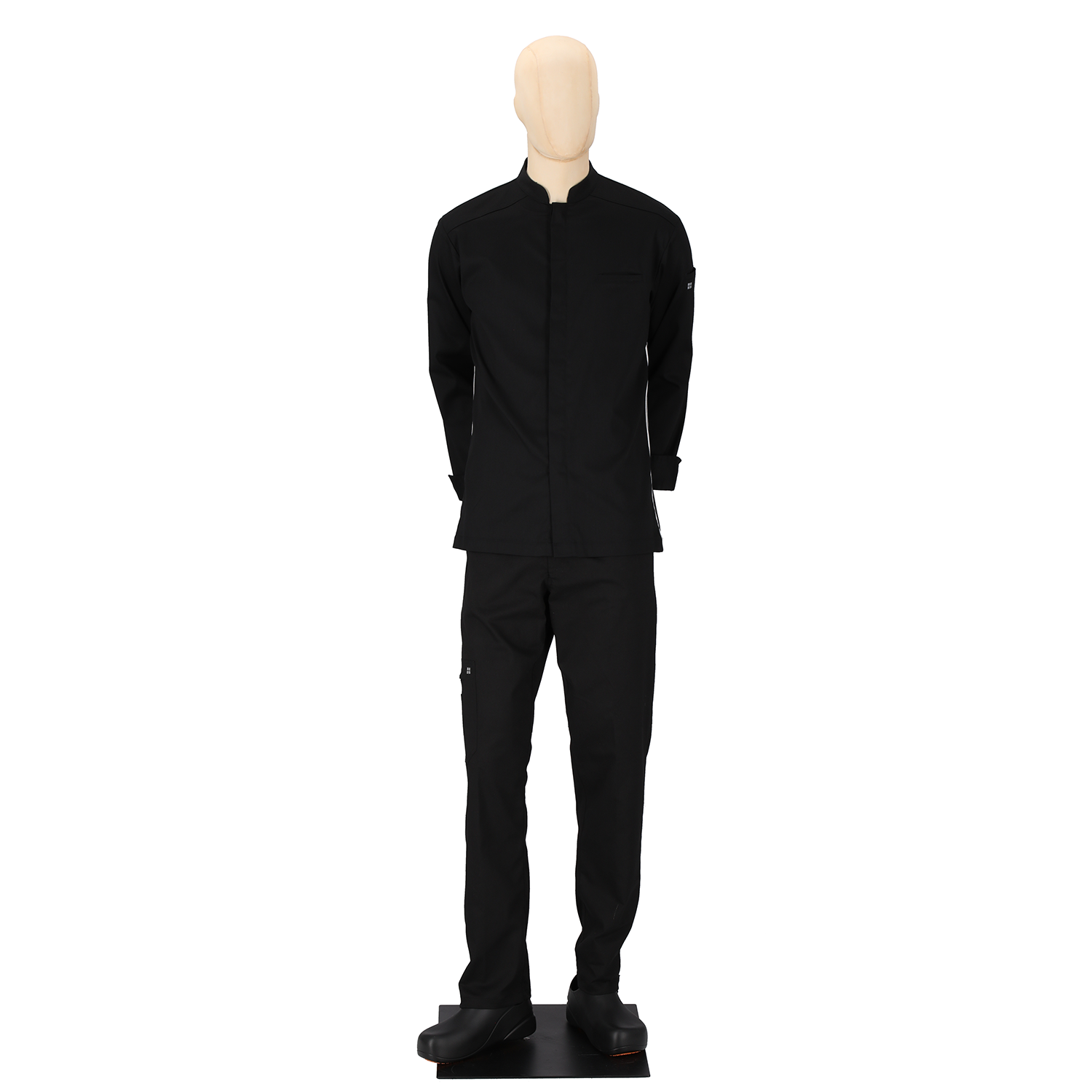 Men's Santorini Long Sleeve Chef Coat Black