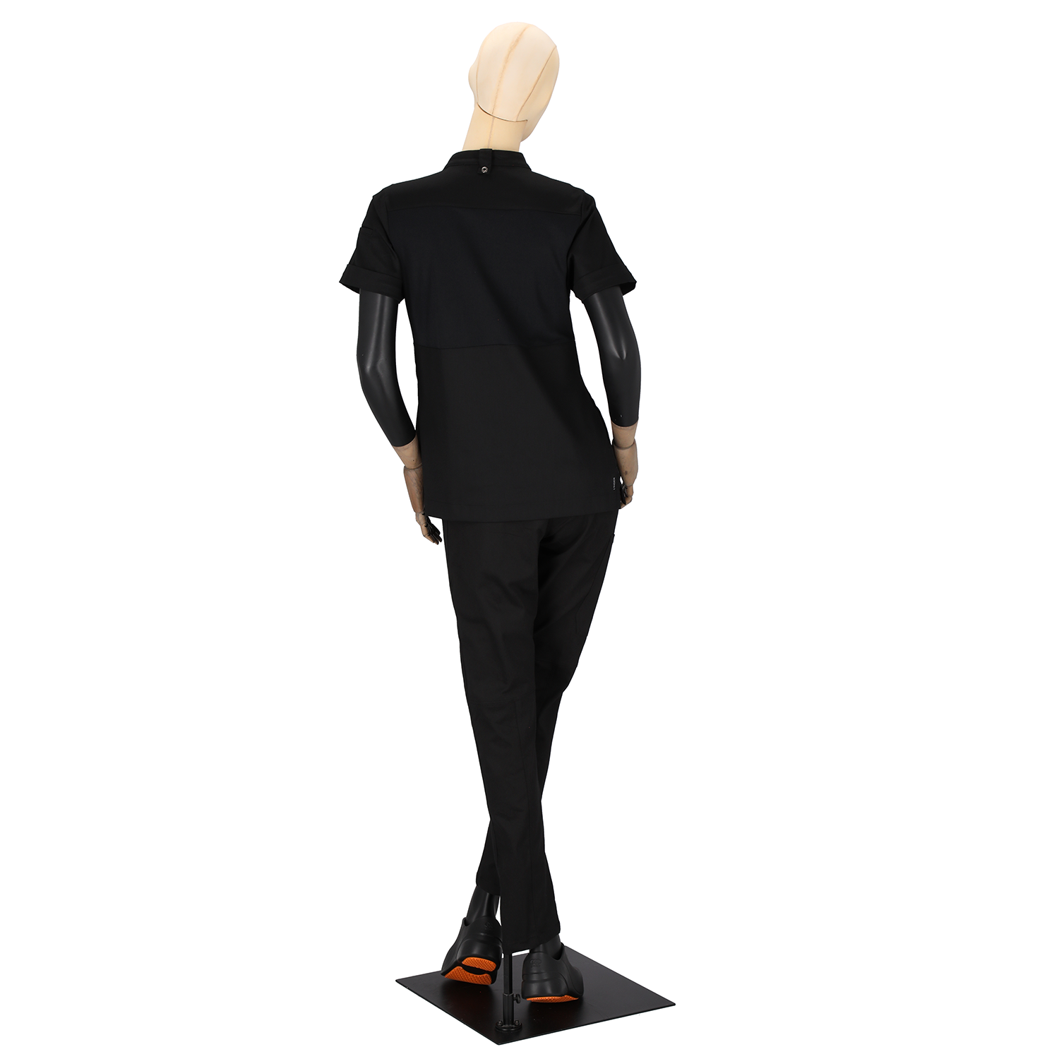Women's Dimitri Short Sleeve Chef Coat Black