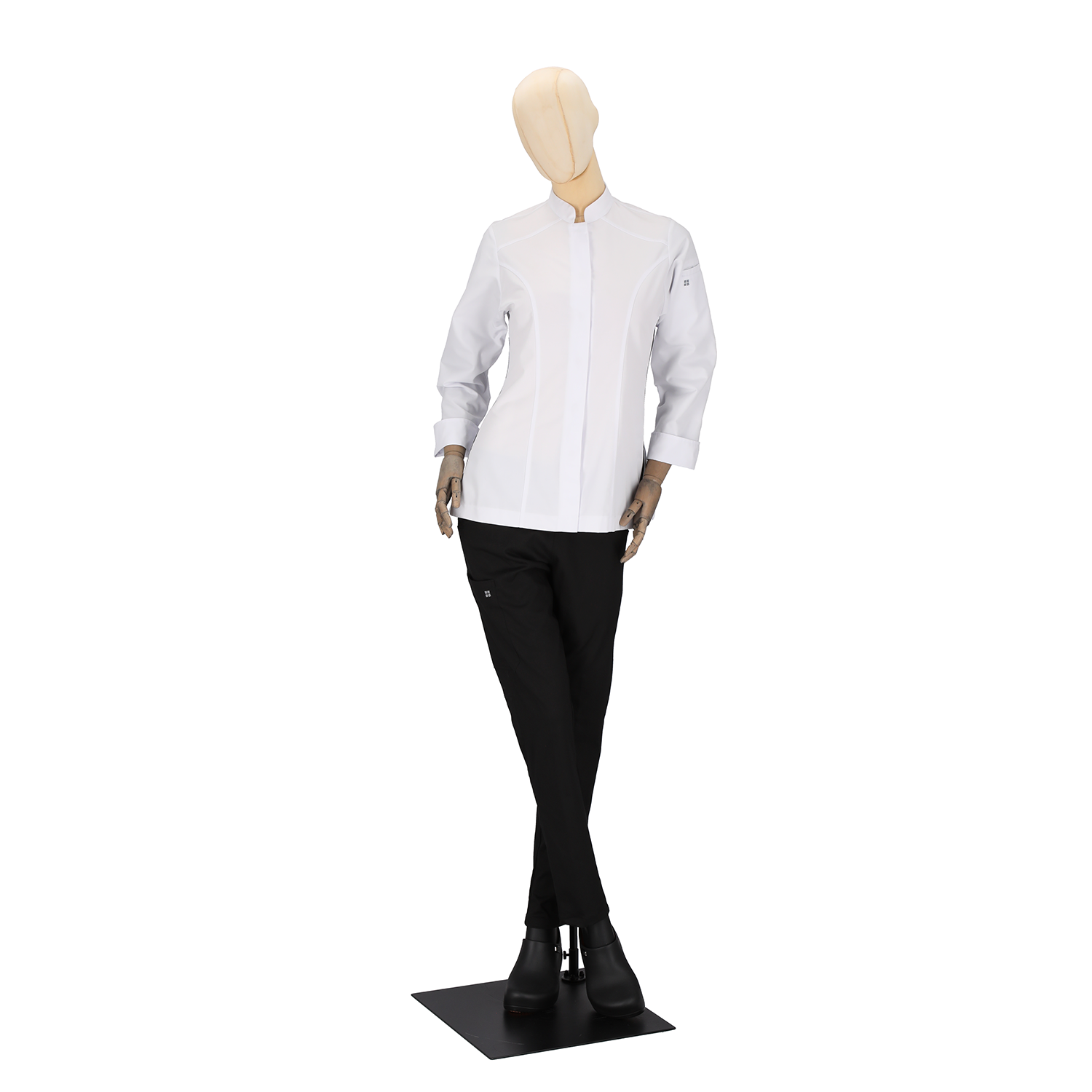 Santorini - Long Sleeve Chef Coat - Modern Sleek Fit with Side Panels