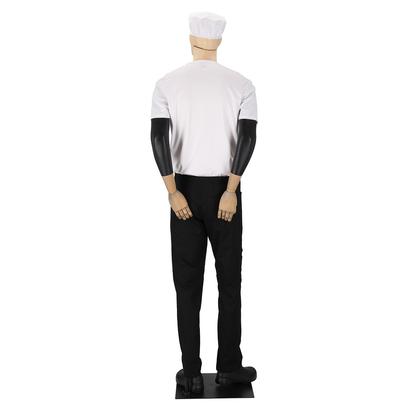 Unisex Chef Skull Cap White