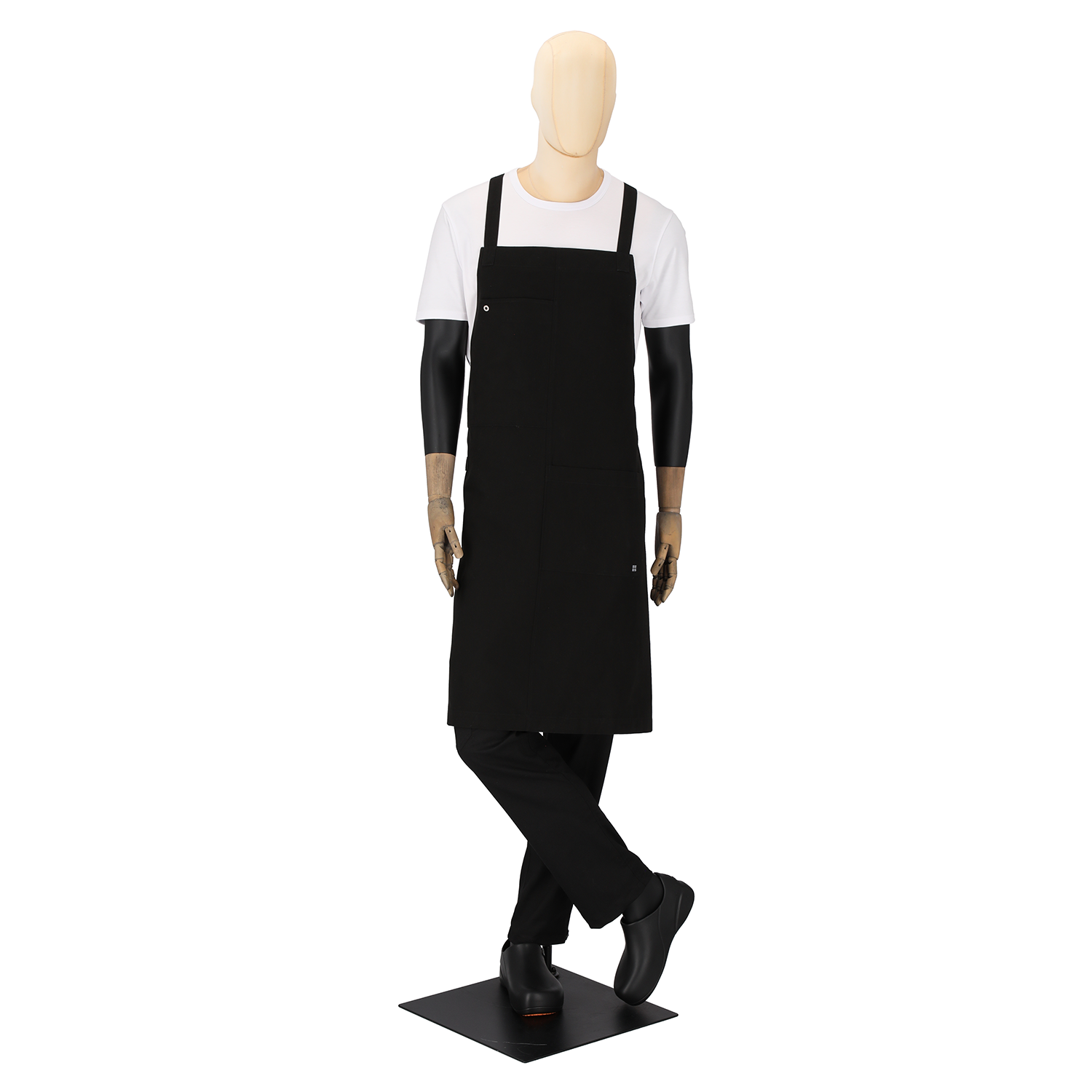 Venice Unisex Crossback Apron  Black