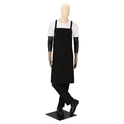 Venice Unisex Crossback Apron  Black
