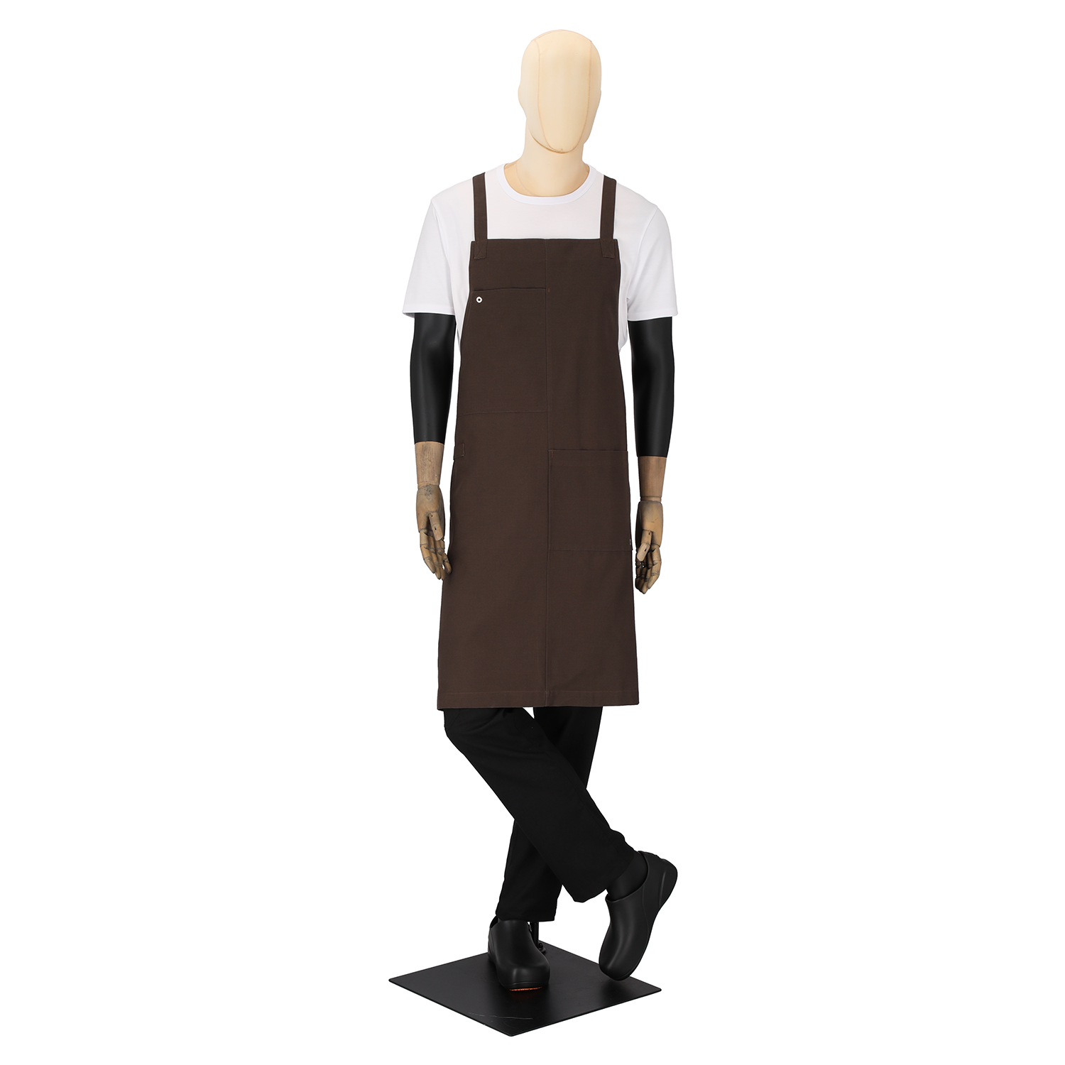 Venice Unisex Crossback Apron  Coffee