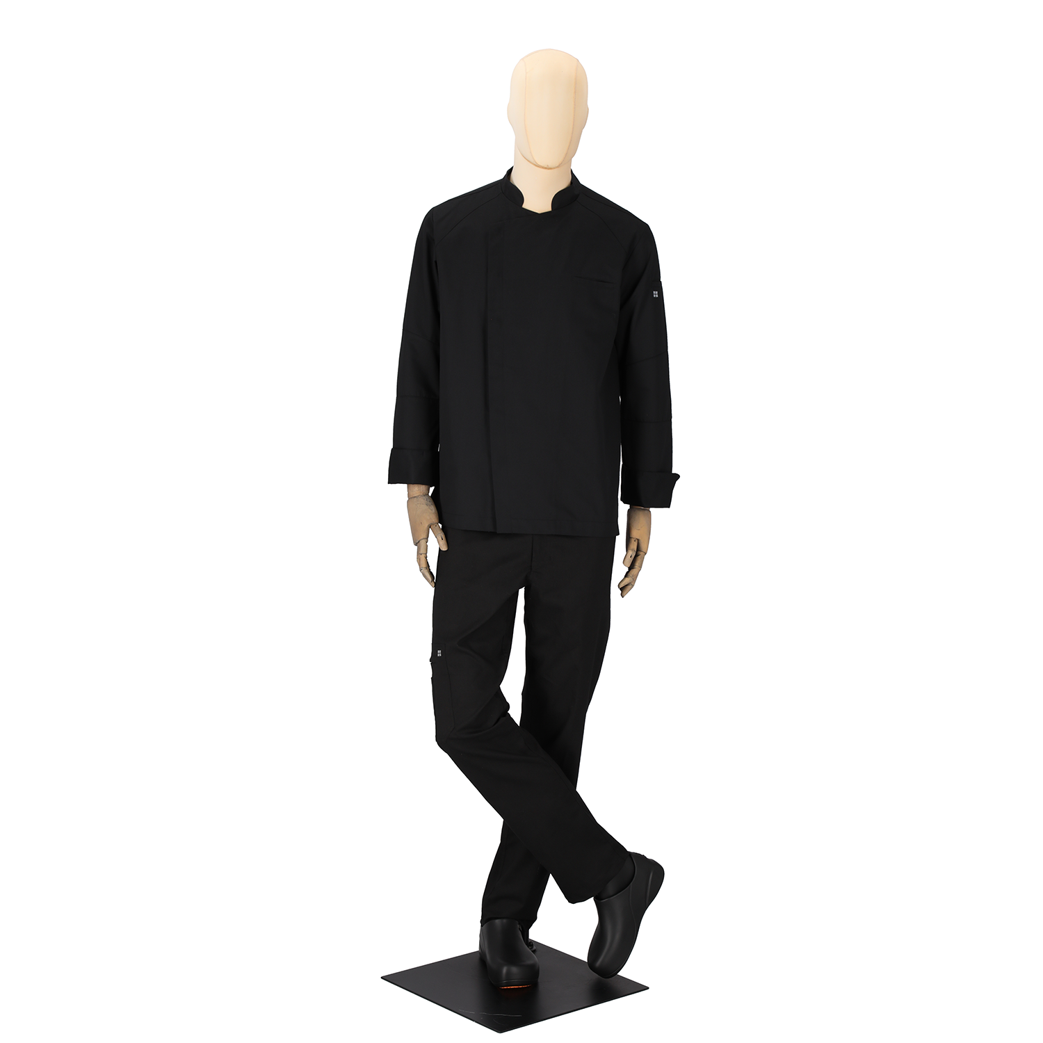 Men's Antoine Long Sleeve Chef Coat Black