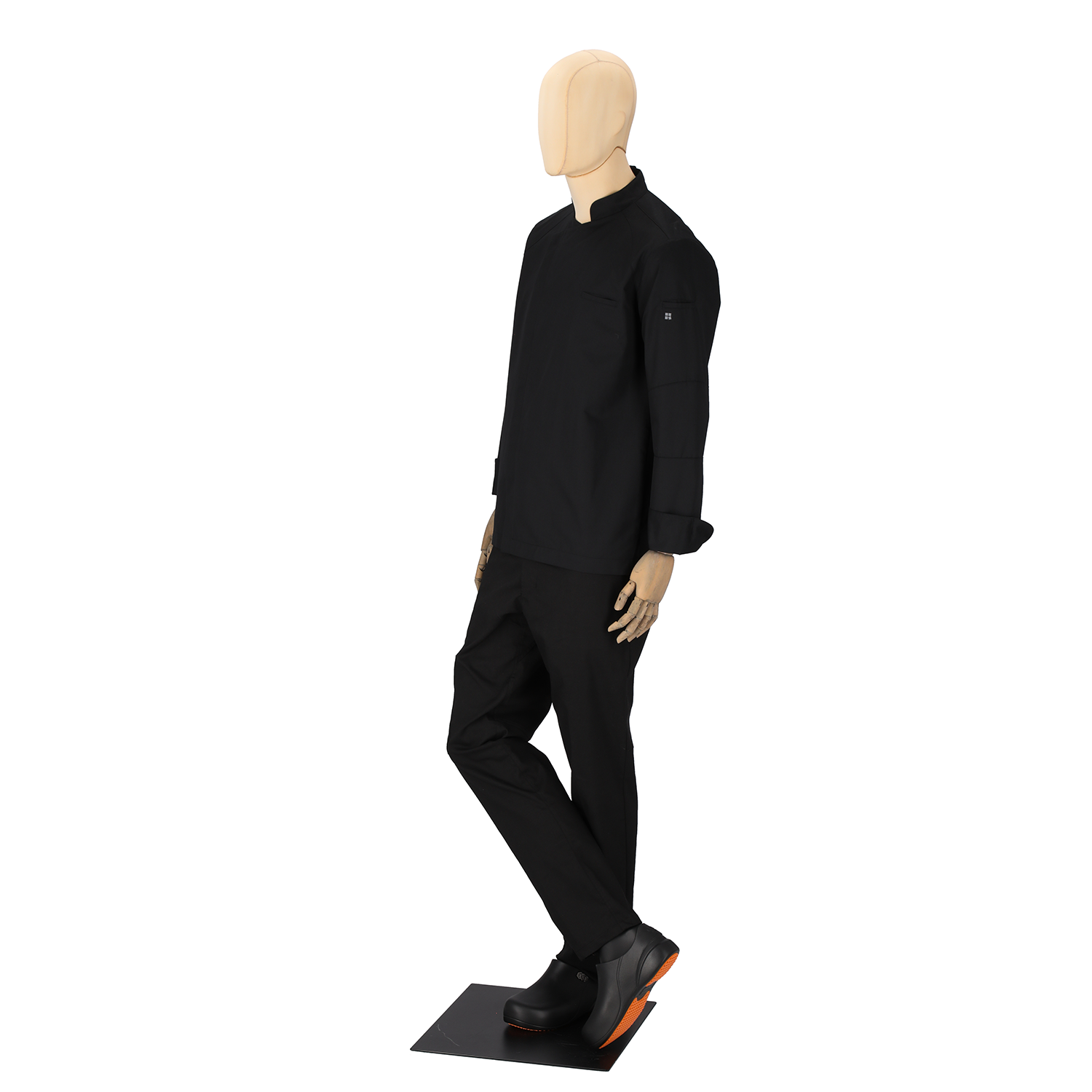 Men's Antoine Long Sleeve Chef Coat Black