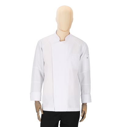 Men's Antoine Long Sleeve Chef Coat White