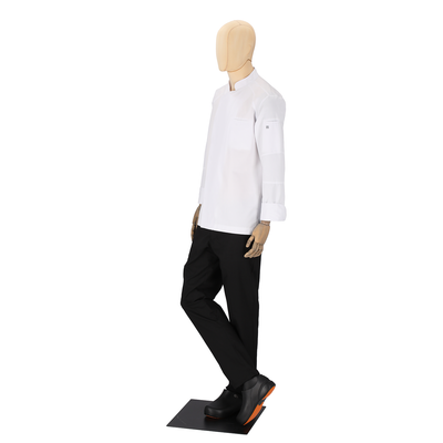 Antoine - Long Sleeve Chef Coat – Motorcycle-Inspired Jacket for Chefs