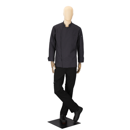 Men's Antoine Long Sleeve Chef Coat Grey