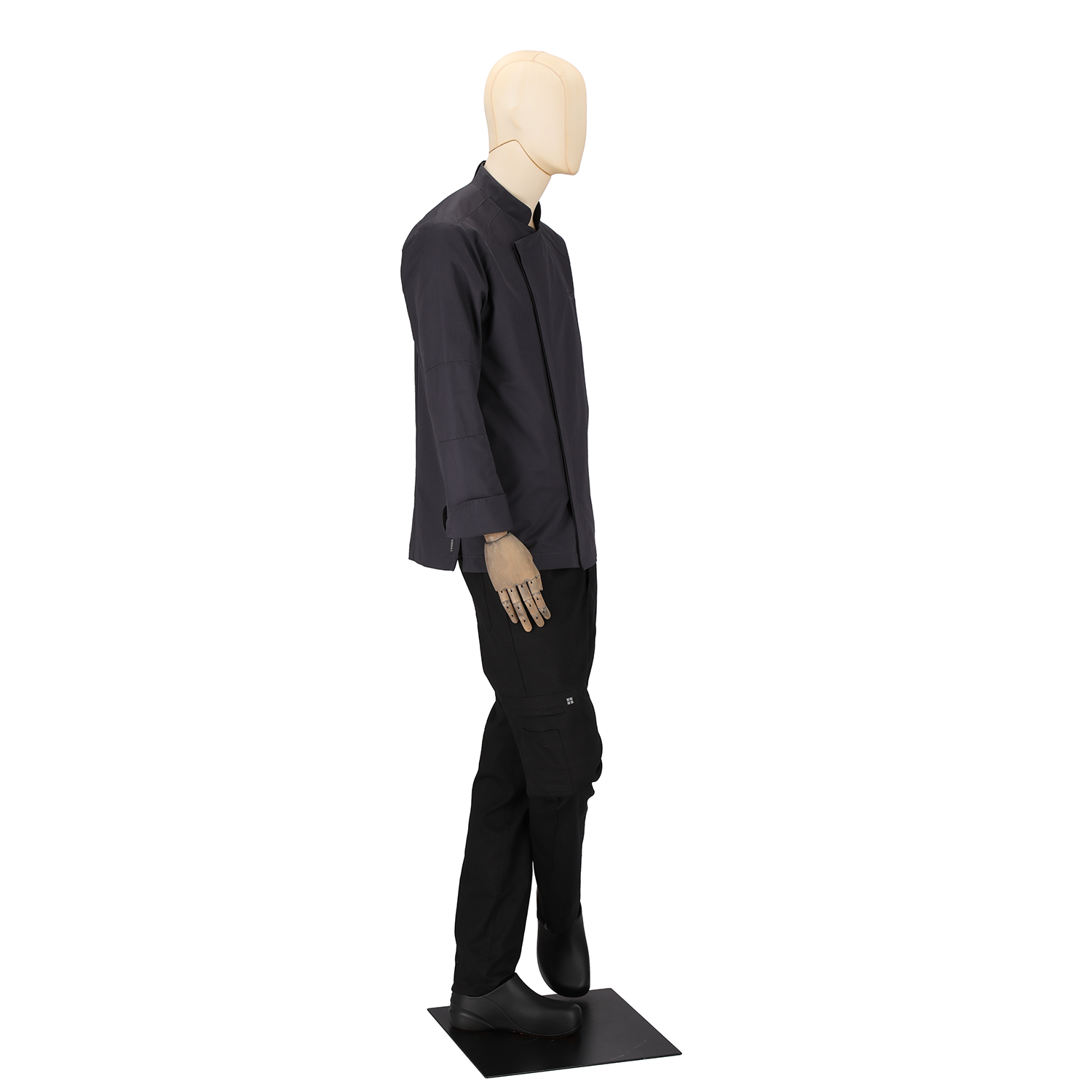 Men's Antoine Long Sleeve Chef Coat Grey