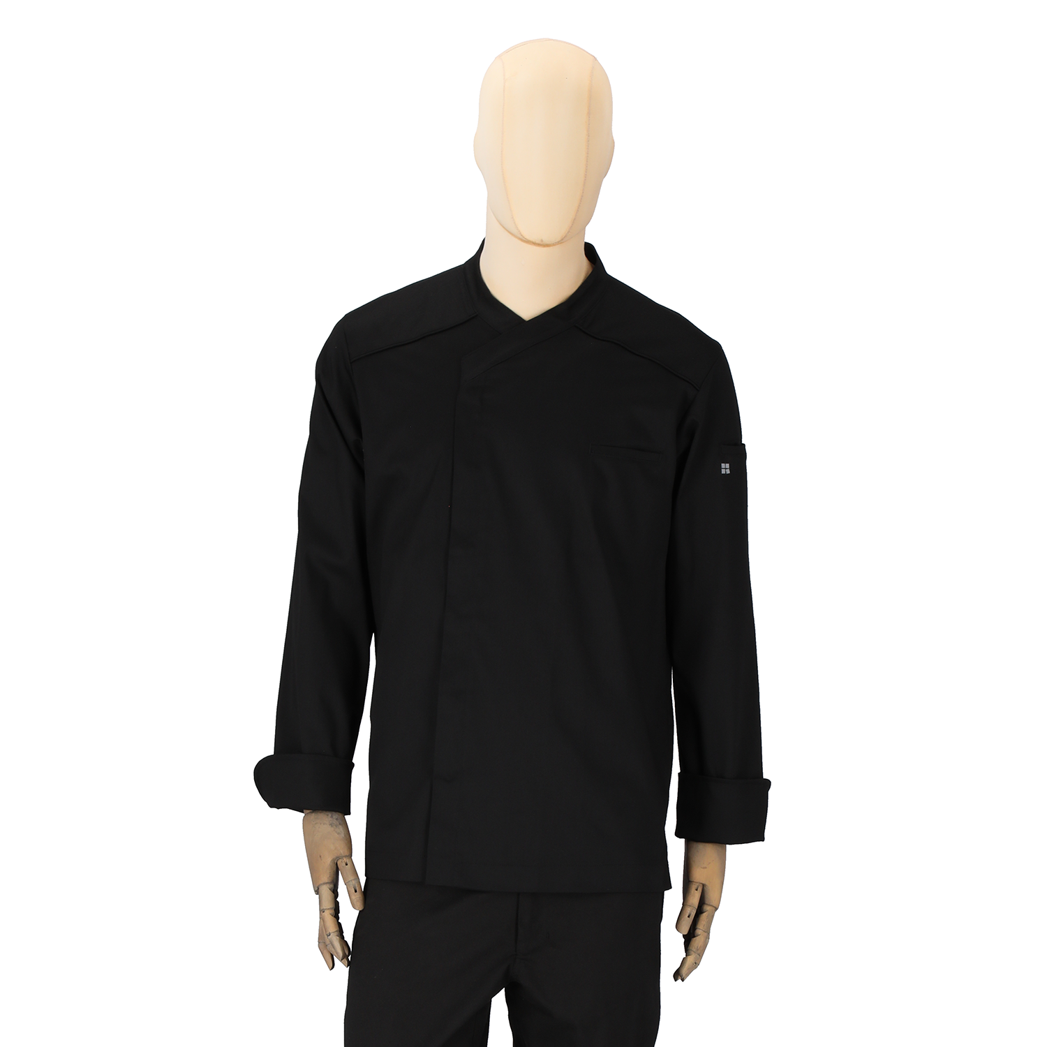 Men's Dimitri Long Sleeve Chef Coat Black