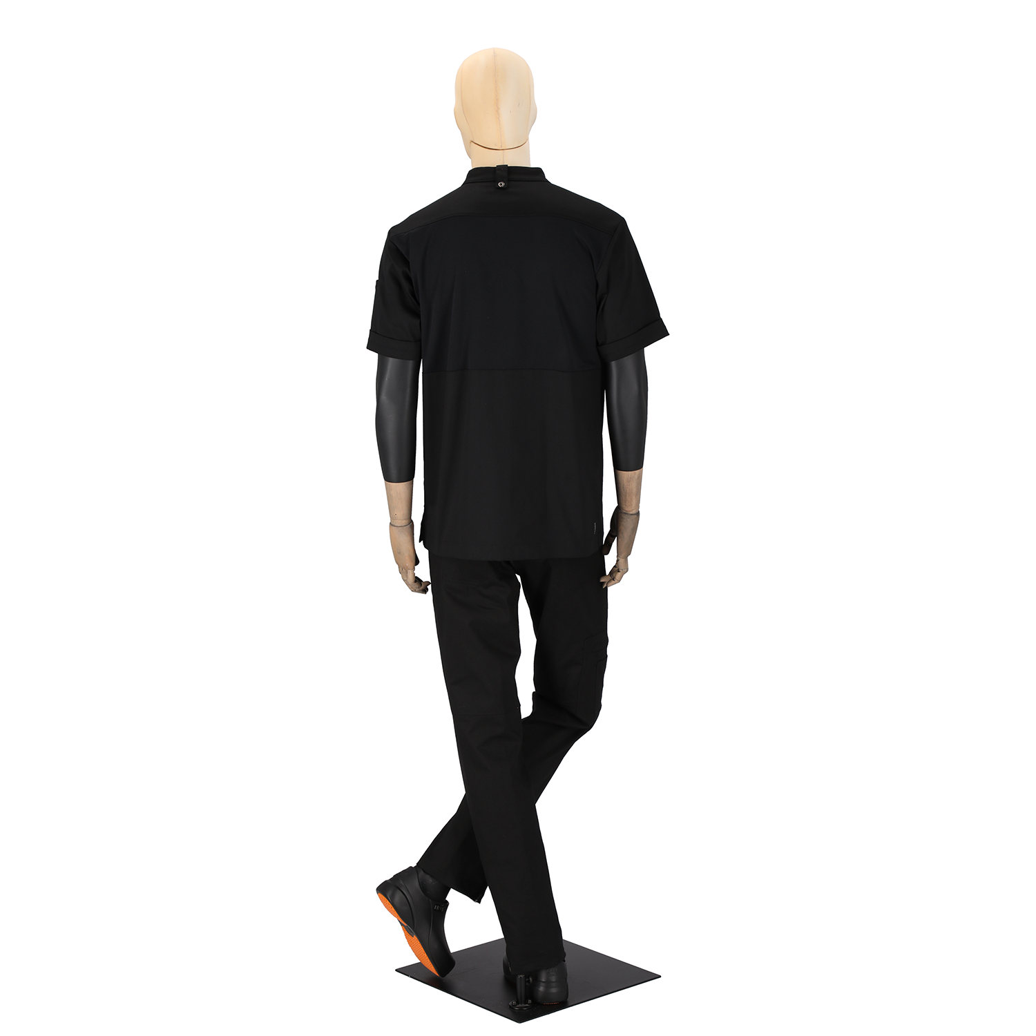 Men's Dimitri Short Sleeve Chef Coat Black