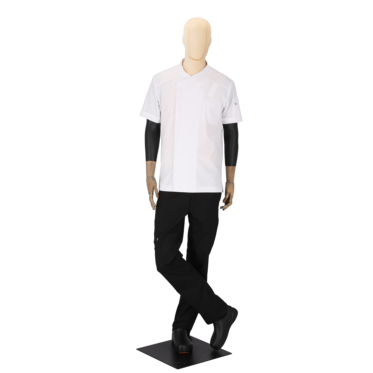 Men's Dimitri Short Sleeve Chef Coat White