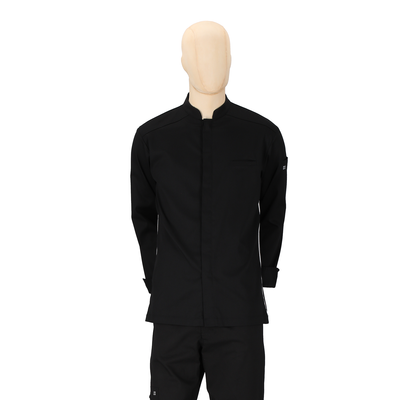 Santorini - Long Sleeve Chef Coat - Sporty Contrasting Side Panels Jacket