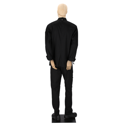 Santorini - Long Sleeve Chef Coat - Sporty Contrasting Side Panels Jacket