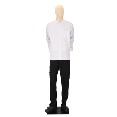 Santorini - Long Sleeve Chef Coat - Sporty Contrasting Side Panels Jacket