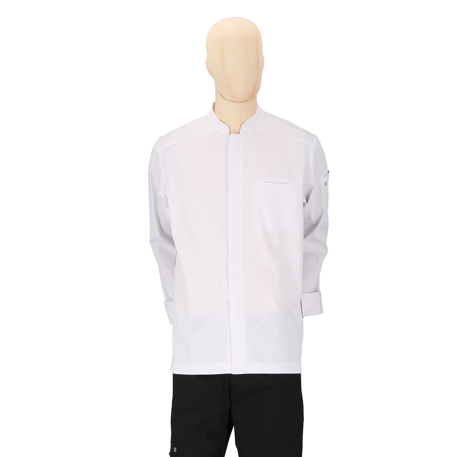 Santorini - Long Sleeve Chef Coat - Sporty Contrasting Side Panels Jacket