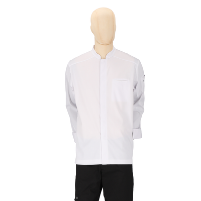 Santorini - Long Sleeve Chef Coat - Sporty Contrasting Side Panels Jacket