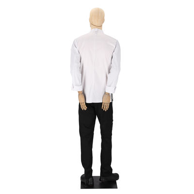 Santorini - Long Sleeve Chef Coat - Sporty Contrasting Side Panels Jacket