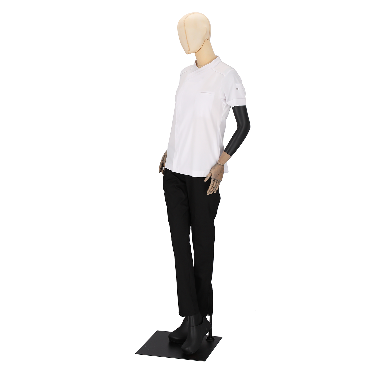 Dimitri - Short Sleeve Chef Coat - Crossover Collar, Clavicle Piping and Breathable Back Panel