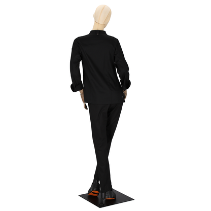 Women's Dimitri Long Sleeve Chef Coat Black