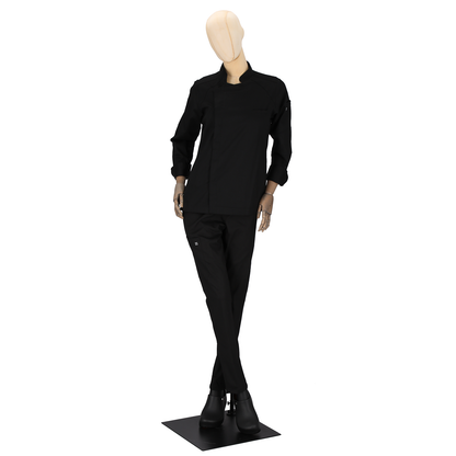 Women's Antoine Long Sleeve Chef Coat Black