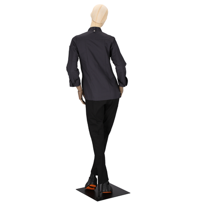 Women's Antoine Long Sleeve Chef Coat Grey