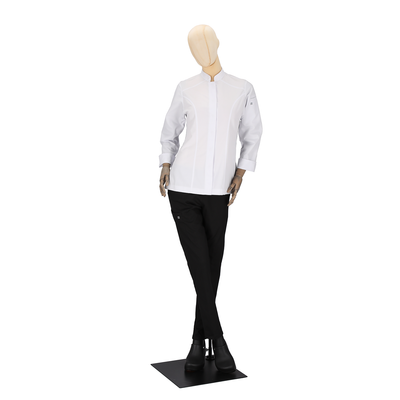 Santorini - Long Sleeve Chef Coat - Modern Sleek Fit with Side Panels