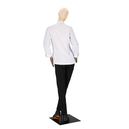 Women's Santorini Long Sleeve Chef Coat White