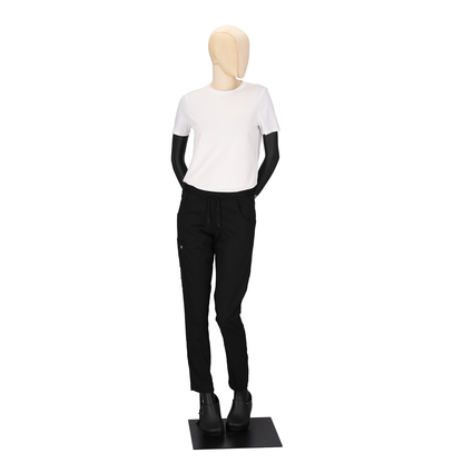 Women's slim chef pants Black