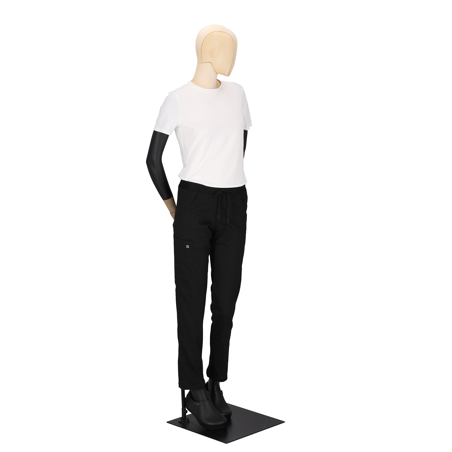 Women's slim chef pants Black