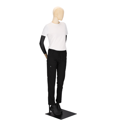 Women's slim chef pants Black