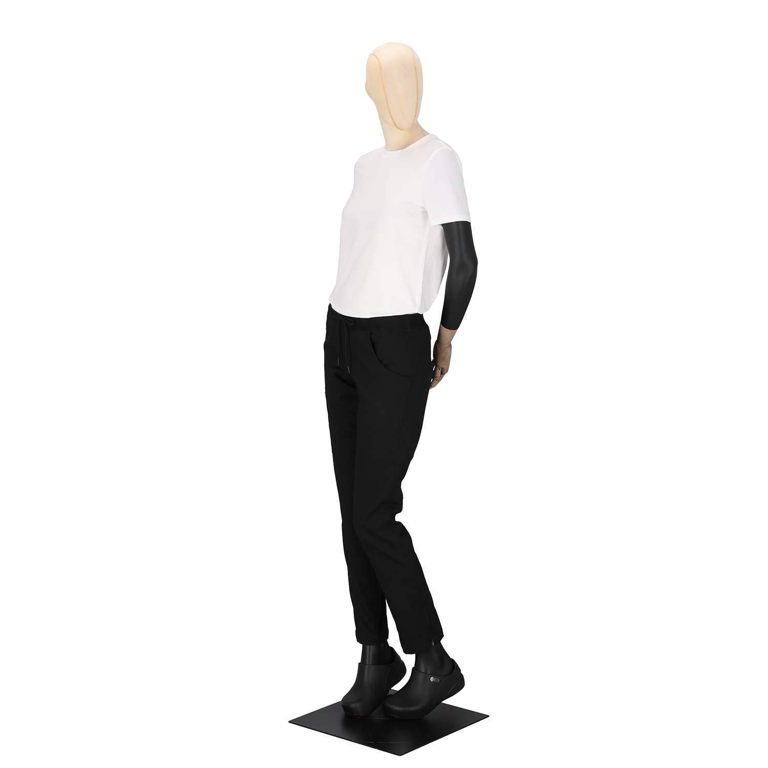 Women's slim chef pants Black