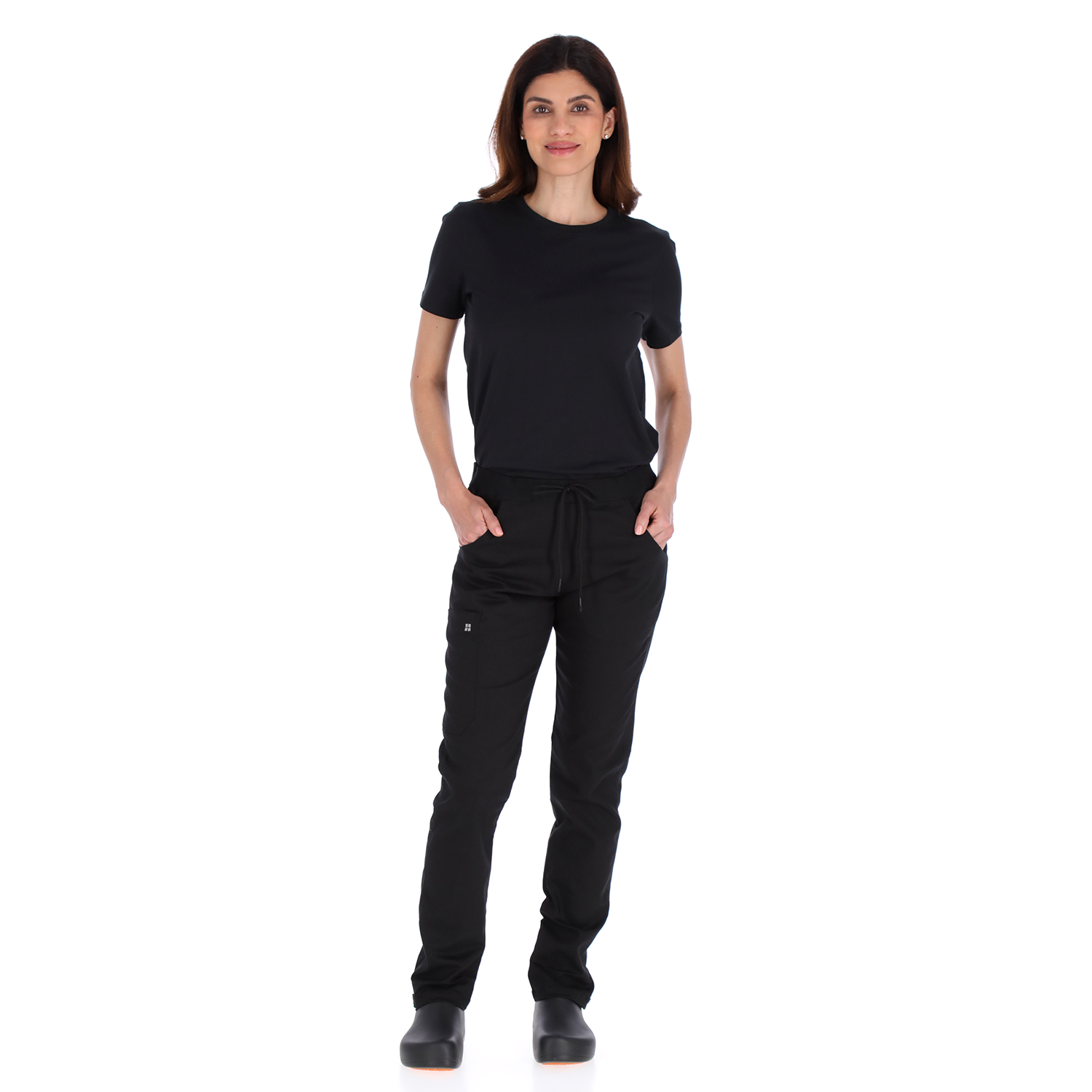Women’s grey chef pants Unser USA - back view