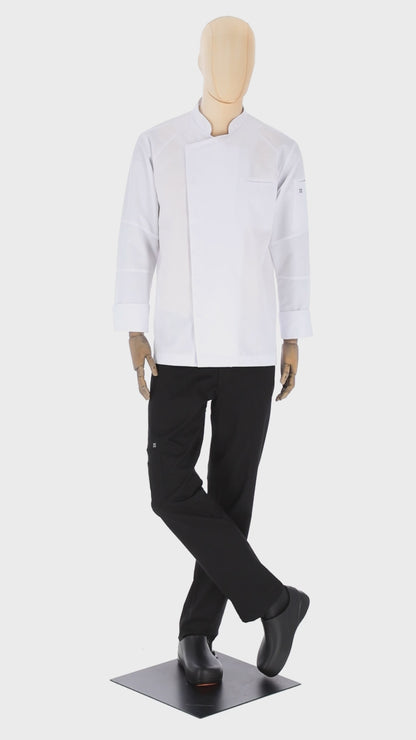 Men's Antoine Long Sleeve Chef Coat White