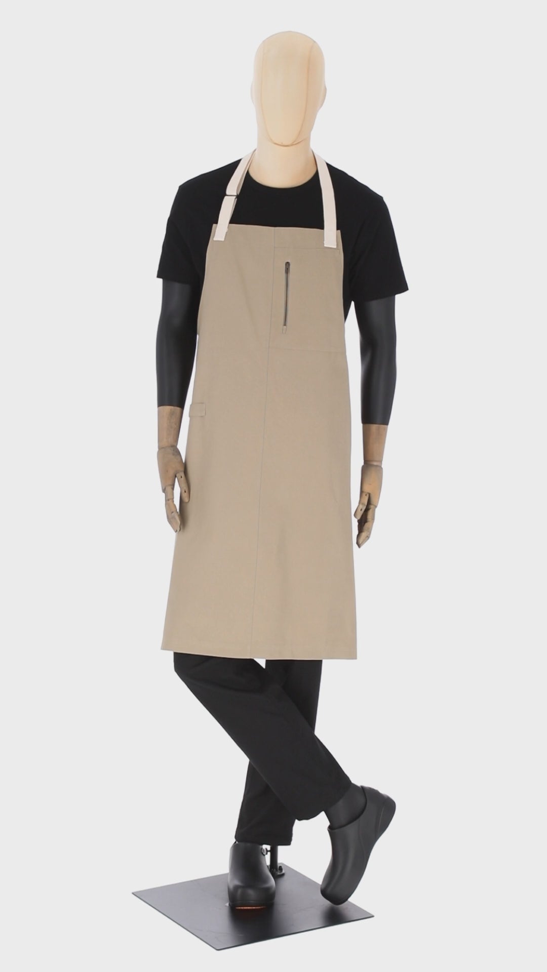 Mazunte Bib - Unisex Apron - Adjustable Full-Coverage With Pockets and Zipper