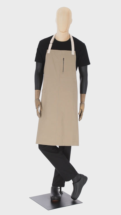 Mazunte Unisex Bib Apron Cappuccino