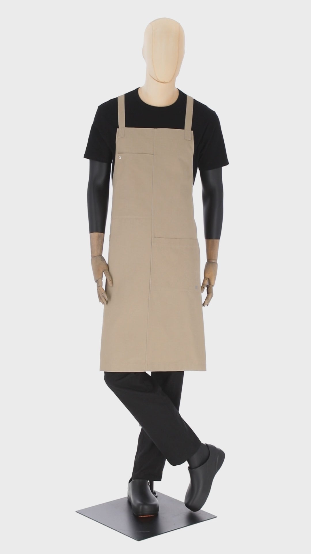 Venice Unisex Crossback Apron  Cappuccio
