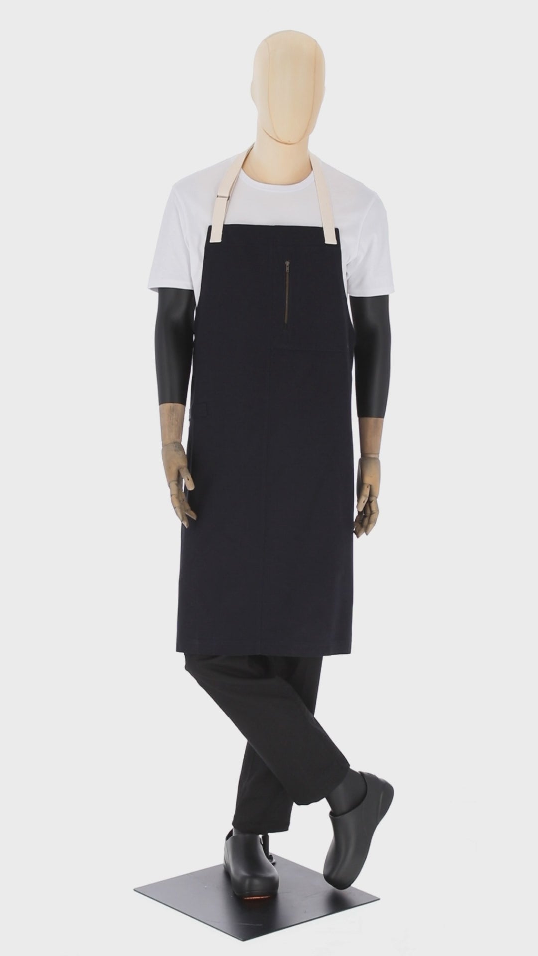 Mazunte Bib - Unisex Apron - Adjustable Full-Coverage With Pockets and Zipper