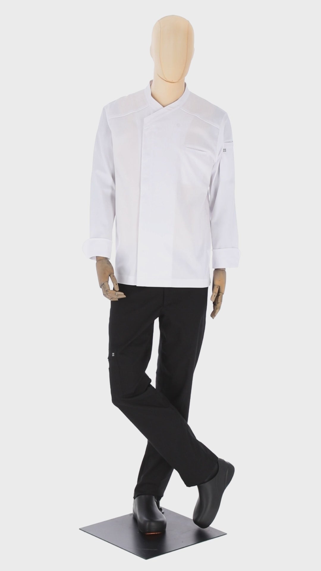 Dimitri - Long Sleeve Chef Coat - Crossover Professional Culinary Jacket for Chefs