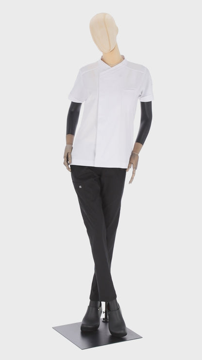 Women's Dimitri Short Sleeve Chef Coat White