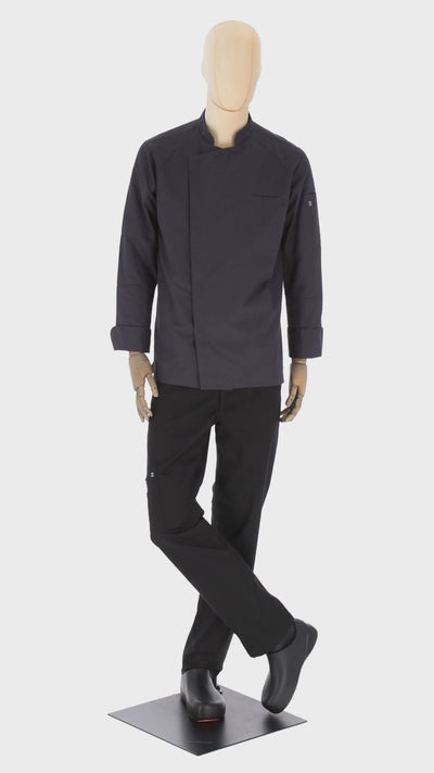 Antoine - Long Sleeve Chef Coat – Motorcycle-Inspired Jacket for Chefs