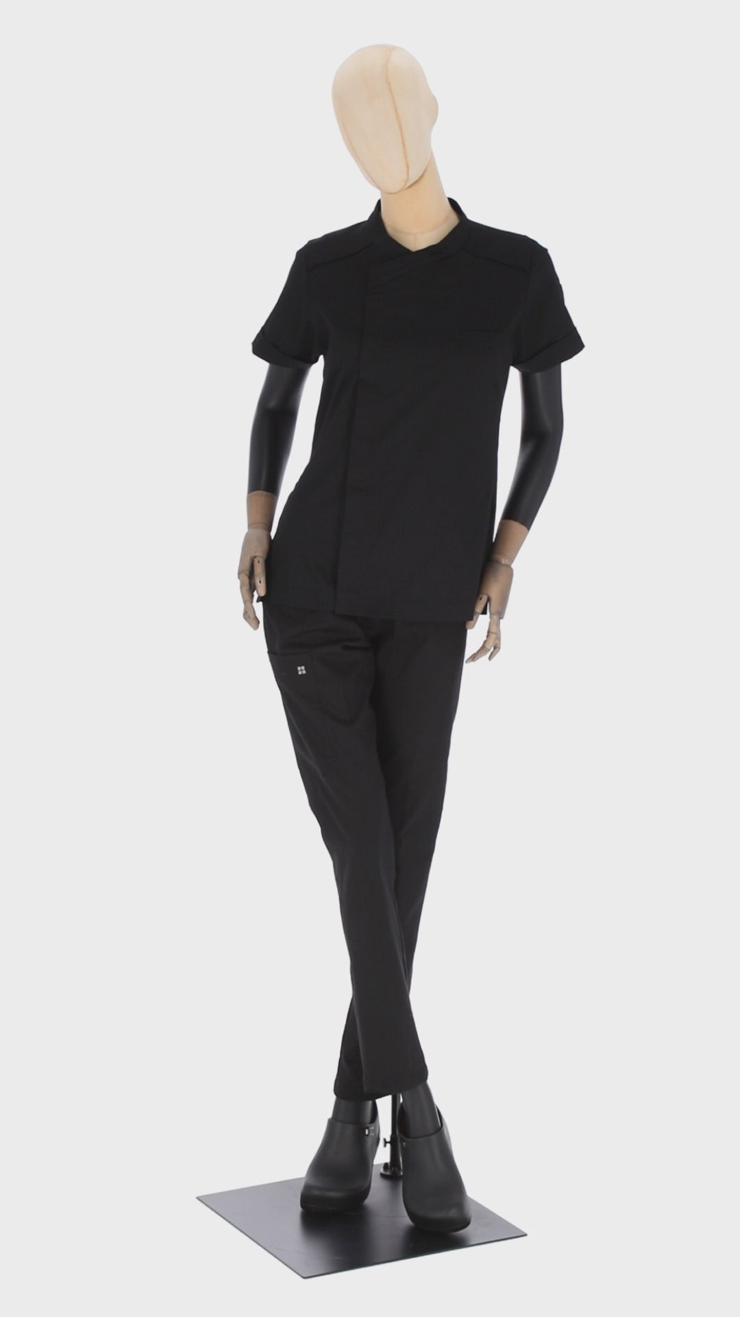 Dimitri - Short Sleeve Chef Coat - Crossover Collar, Clavicle Piping and Breathable Back Panel