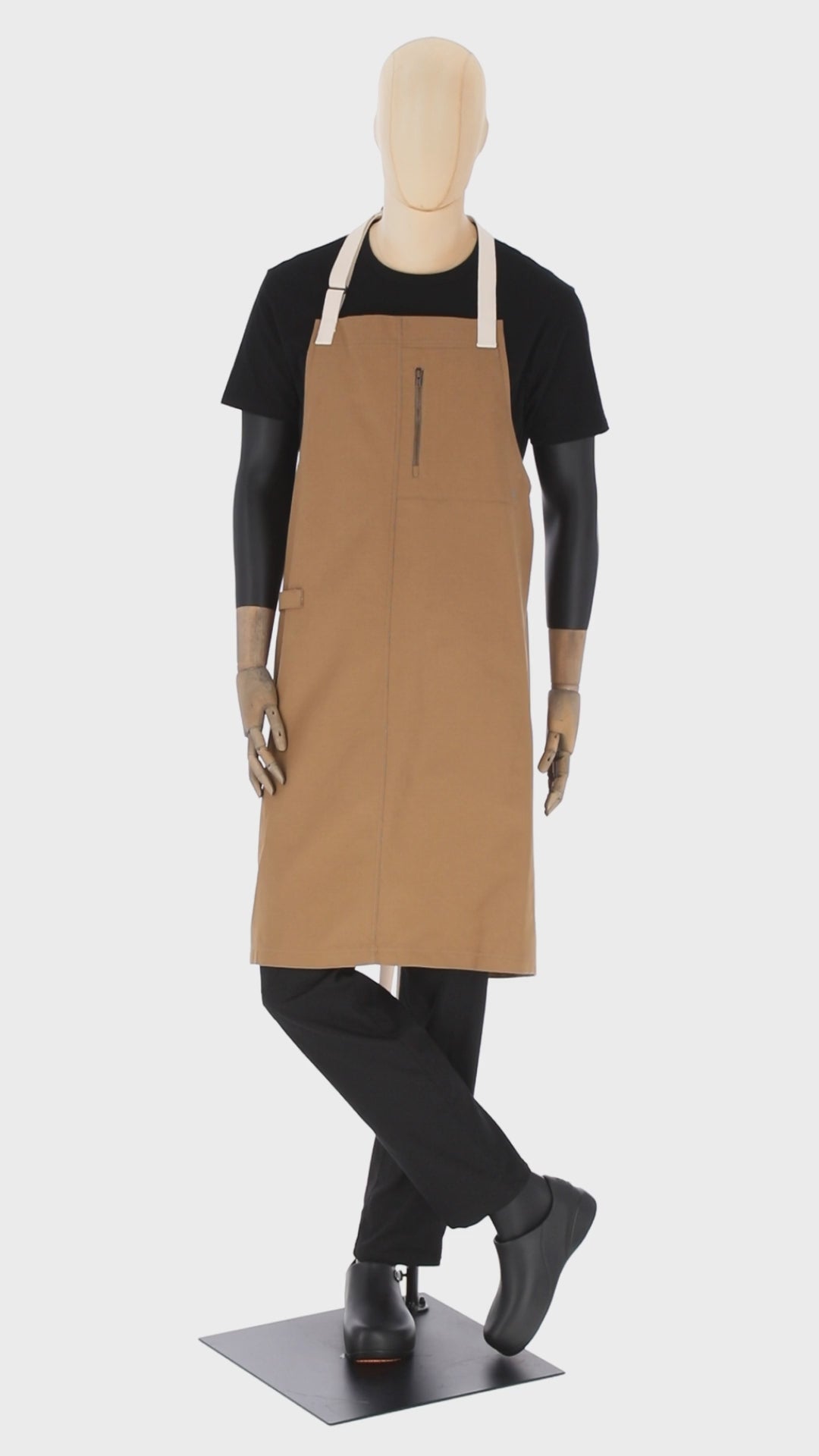 Mazunte Bib - Unisex Apron - Adjustable Full-Coverage With Pockets and Zipper