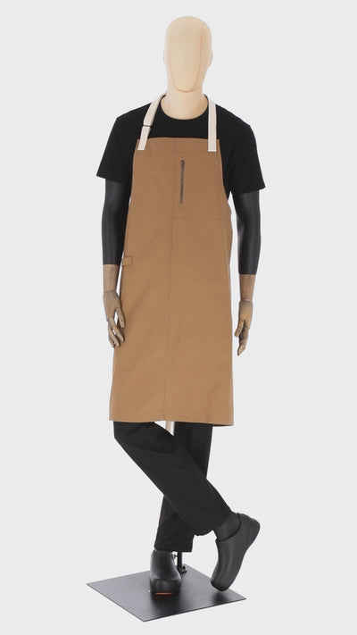 Mazunte Bib - Unisex Apron - Adjustable Full-Coverage With Pockets and Zipper