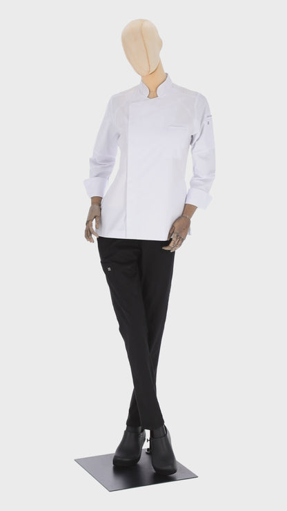 Women's Antoine Long Sleeve Chef Coat White